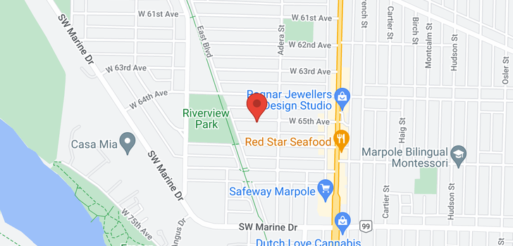 map of 1656 W 65TH AVENUE